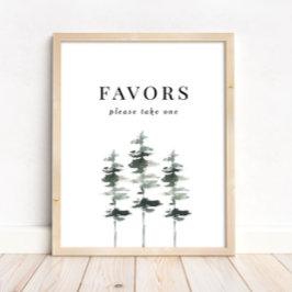 Póster Recuerdos de Despedida de Soltera en Bosque Rústic