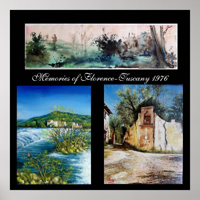 Póster Recuerdos de Florencia-Toscana 1976 (Frente)