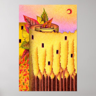 Póster Recuerdos de otoño y melodías doradas.