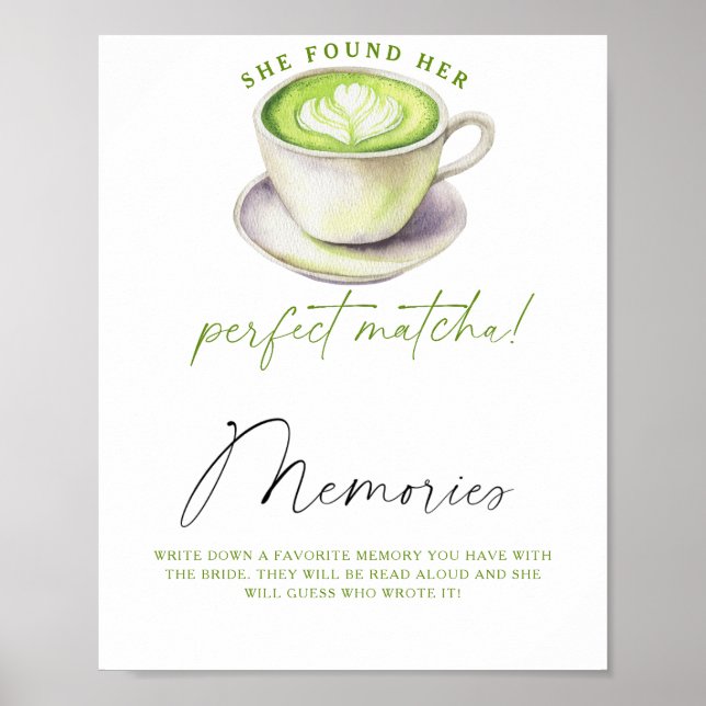 Póster Recuerdos de té Matcha con la novia (Frente)