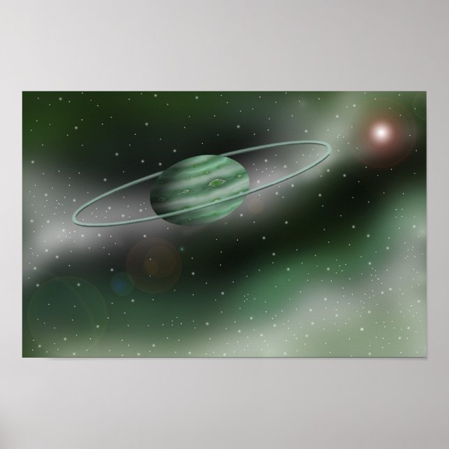 Póster Recuerdos del Planeta Esmeralda (Frente)