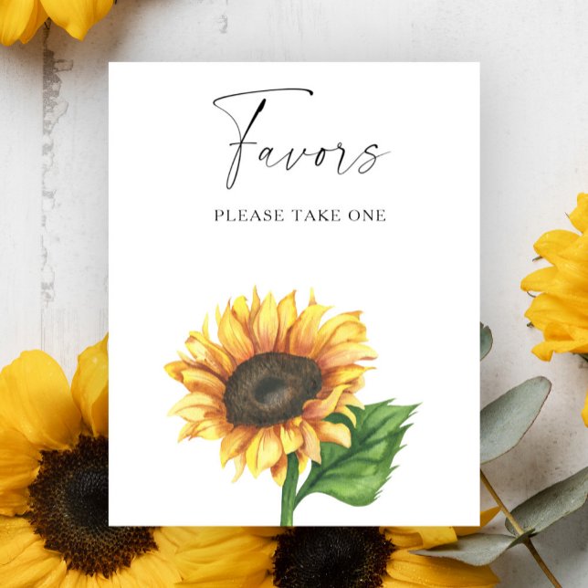 Póster Recuerdos para la fiesta de compromiso de girasole (Subido por el creador)