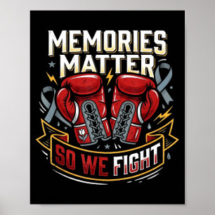Póster Recuerdos para que luchemos boxeo conciencia de pa