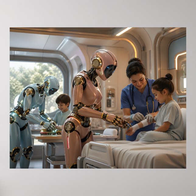 Póster Recuperación Pediátrica con Robot de IA (Frente)