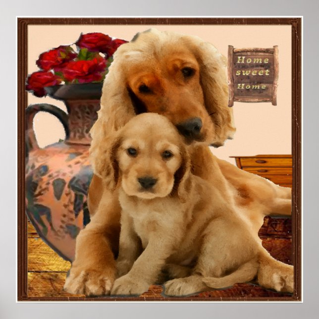 Póster Recuperador de Labrador (Frente)