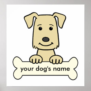 Póster Recuperador de labrador personalizado