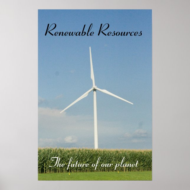 Póster Recursos renovables (Frente)