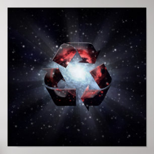 Póster Recycle (space)