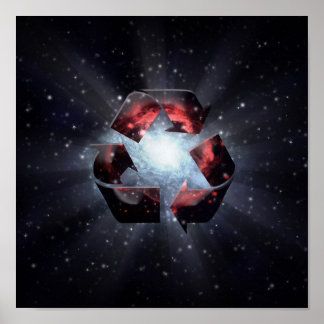 Póster Recycle (space)