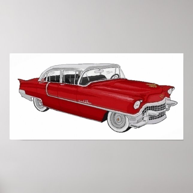 Póster red 50´s Cadillac (Frente)