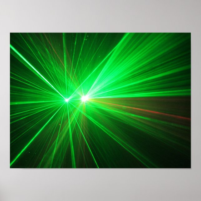 Póster Red and Green Laser Lights (Frente)