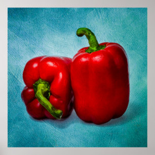 Póster Red Bell Peppers