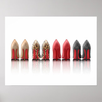 Póster Red Bottoms Stilettos shoes heels collection