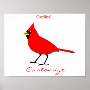 Póster Red Cardinal Bird Thunder_Cove
