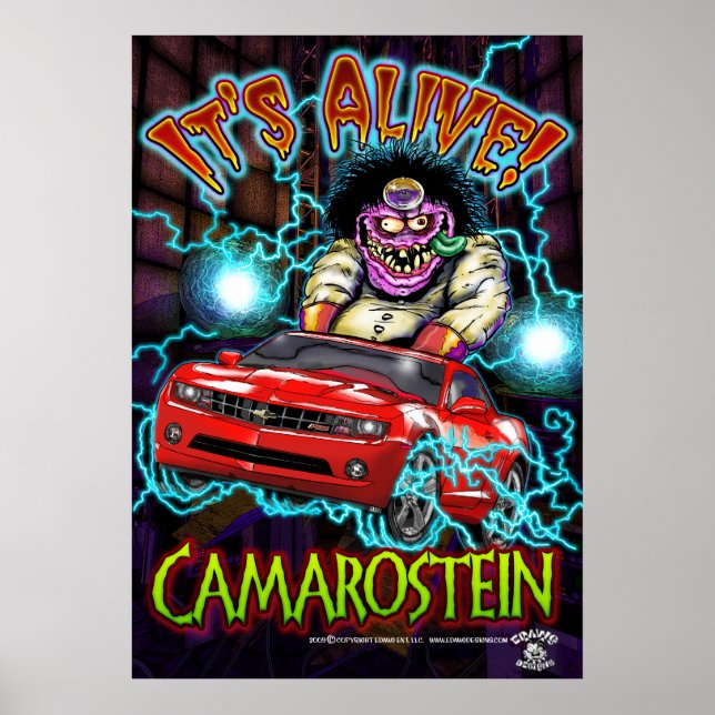 Póster Red Chevy Camaro RS Poster (Frente)