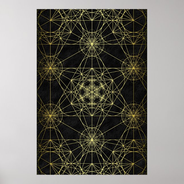 Póster Red de Cubos de Metatron (Frente)