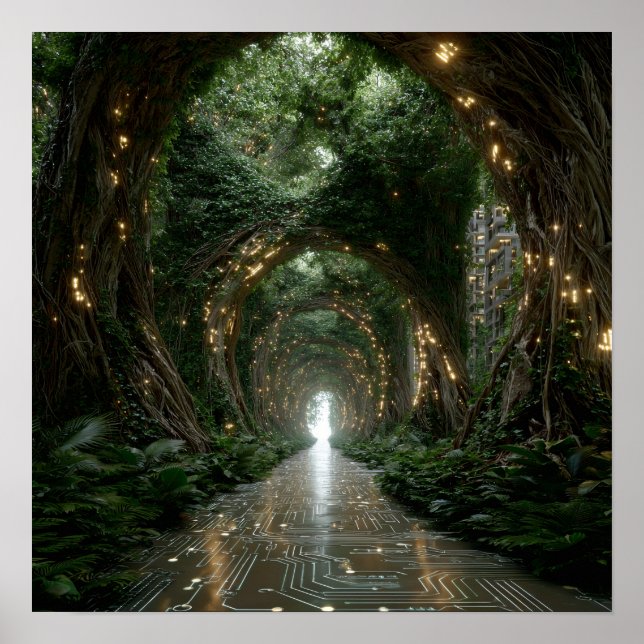 Póster Red de vida - Poster de Solarpunk (Frente)