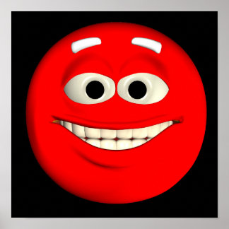 Póster Red Emoticon