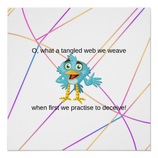 Póster Red enmarañada (Anverso)