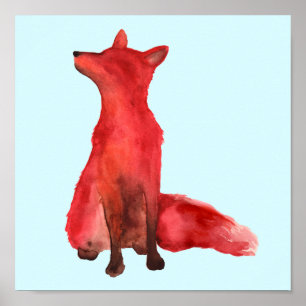 Póster Red fox