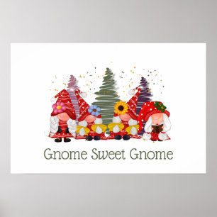 Póster Red Green Gnomes Elf Gnome Sweet Gnome