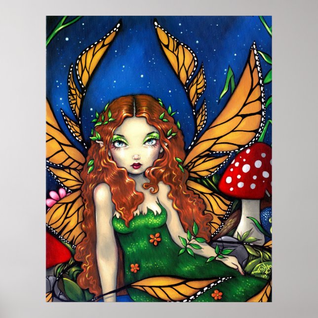Póster Red Haired Fairy Queen ART PRINT (Frente)