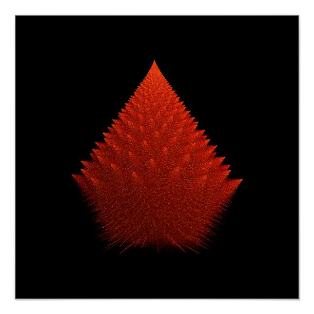 Póster Red Incendia Script Fractal (Anverso)
