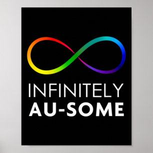Póster Red Instead Autism - Infinitamente Au-some Infinit