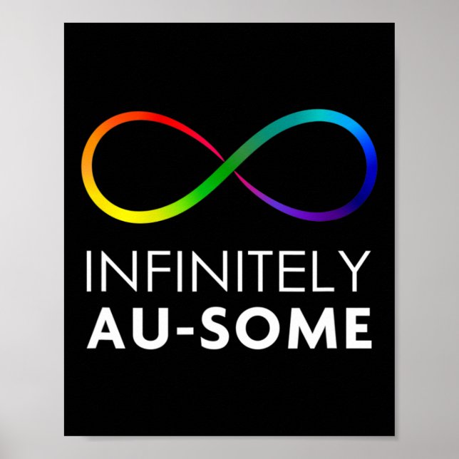 Póster Red Instead Autism - Infinitamente Au-some Infinit (Frente)