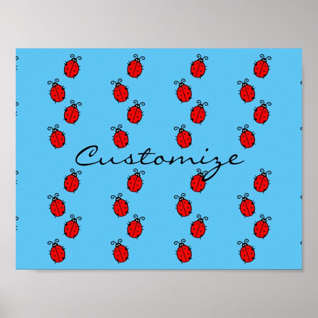 Póster Red Ladybugs Crawling Thunder_Cove (Frente)