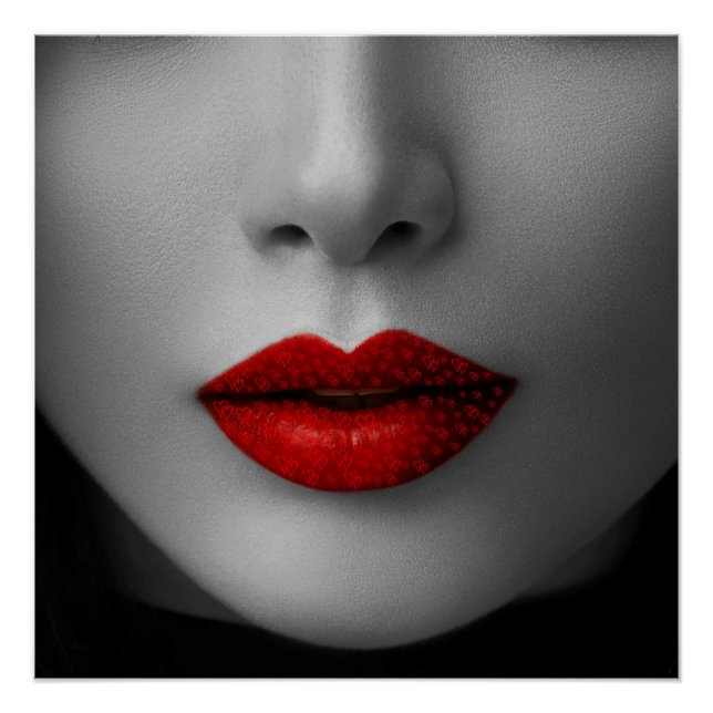 Poster Red Lips (Anverso)