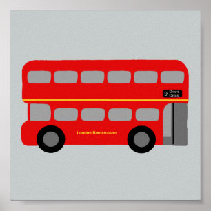 Póster Red London Bus