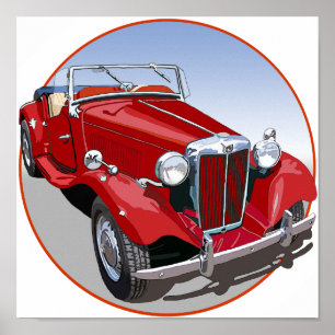 Póster Red MG TD