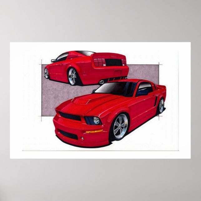 Póster Red Mustang Poster (Frente)