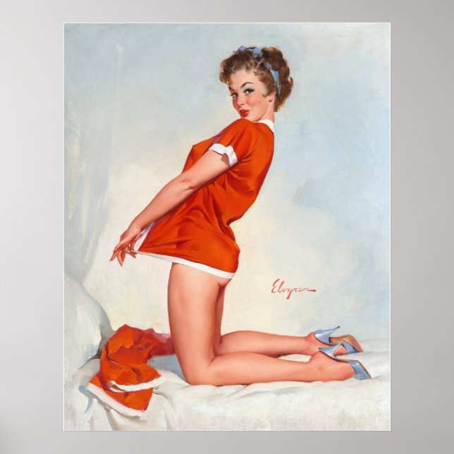 Póster Red Nighty Pin Up (Frente)