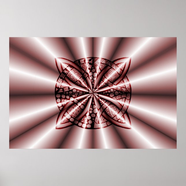 Póster Red original de Knot celta (Frente)