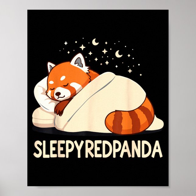 Póster Red Panda Sleep Pajamas  (Frente)