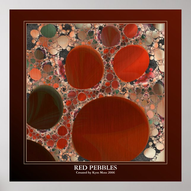 Póster Red Pebbles Poster 40in (Frente)