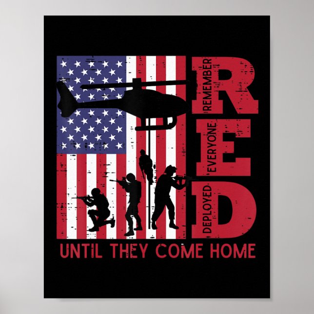 Póster RED Recuerde todos los helicópteros de bandera imp (Frente)