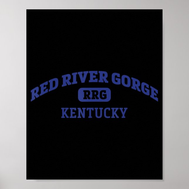 Póster Red River Gorge College Style Rock ClimbArea D (Frente)