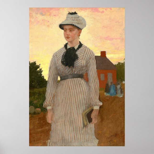 Póster Red School House - Poster Bella Artes Winslow Home (Frente)