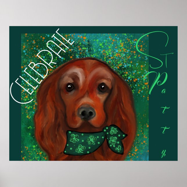Póster Red Setter de Irlanda (Frente)
