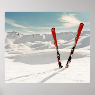 Póster Red Skis