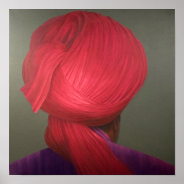 Póster Red Turban Purple Coat (Frente)