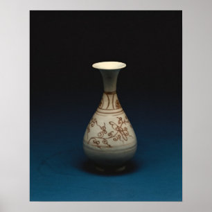 Póster Red underglaze bottle by Yuhachan