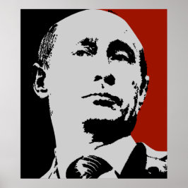 Póster Red Vladimir Putin