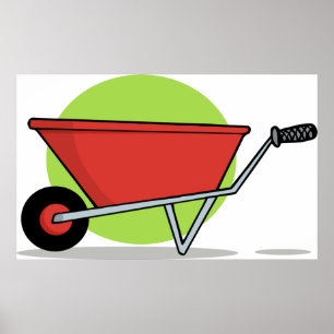 Póster Red Wheelbarrow
