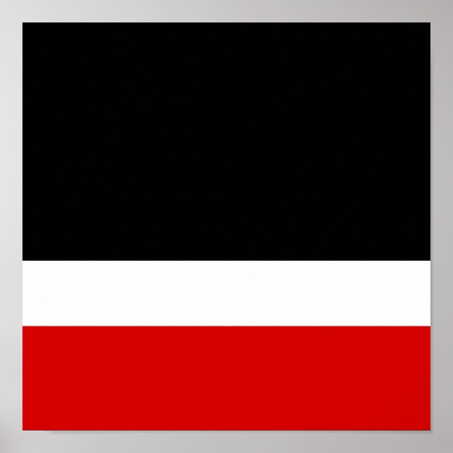 Póster Red White Black Colorblock (Frente)