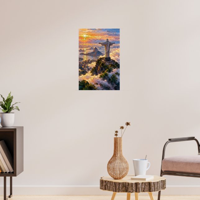 Póster Redentor sobre las nubes (Salón 3)