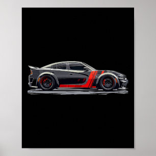 Póster Redeye Dod Srt Cat Musculer Car Charger Bred Hell